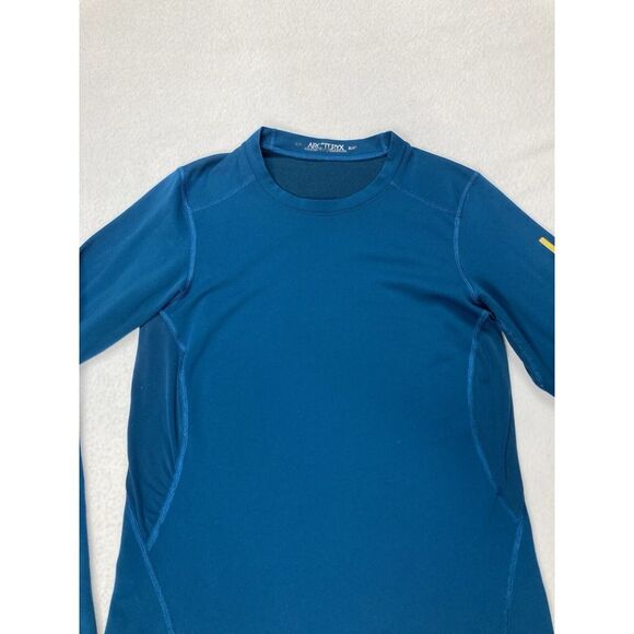 Arc'teryx Blue Long Sleeve Thermal Hiking Outdoor Base Layer T Shirt Women Small - Picture 2 of 11